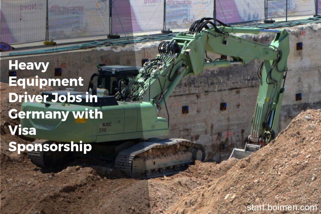 Heavy Equipment Driver Jobs in Germany with Visa Sponsorship - Work Advice